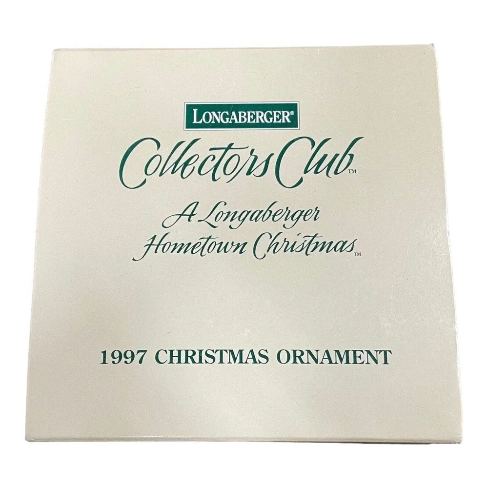 1997‎ Longaberger Collectors Club Hometown Christmas Ornament Home To Dresden